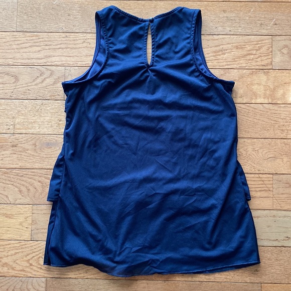 Maurices navy blue layered/tiered sleeveless tank top blouse - Picture 7 of 7